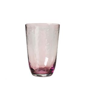 Broste Copenhagen Hammered vannglass rosa 50cl