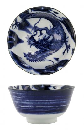 Tokyo Design Japonism Small Tayo Drage bolle Ø12,7x6,8 cm blå