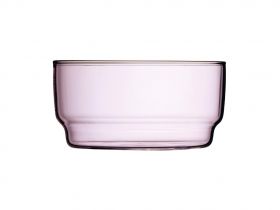 Lyngby Torino glasskål 12x6 cm rosa