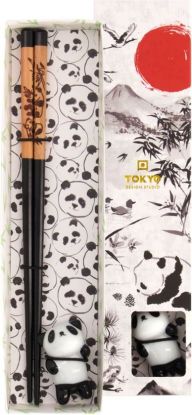 Tokyo Design Spisepinner 1 par m/panda motiv 23 cm