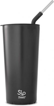 S'well termokrus dobbeltvegget vakuumisolert S'ip Takeaway rustfritt stål 0,7 L Black Licor