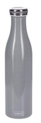 Lurch Termoflaske m/skrukork rustfritt stål 0,5L perlegrå