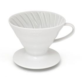 Hario kaffe drypper V60 02 keramikk hvit 