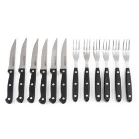 Judge rustfritt stål Biffkniver og gafler sett 12 stk