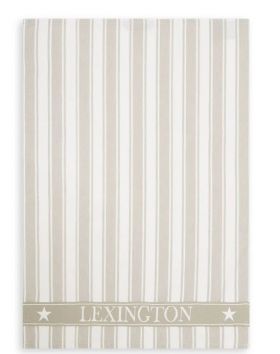Lexington Icons kjøkkenhåndkle stripete 50X70 cm beige/hvit 