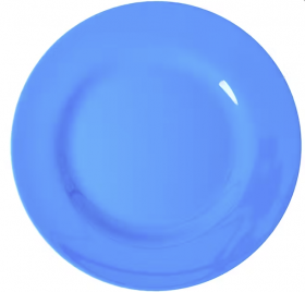 Rice Middagstallerken melamin Ø26 cm blå