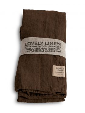 LOVELY LINEN serviett 45X45 chocolate