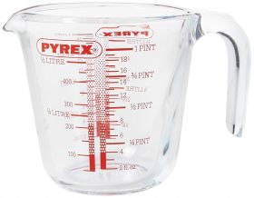 Pyrex målebeger borosilikatglass m/håndtak 0,5 L 