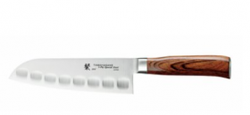 Tamahagane Santoku kniv Rustfritt stål m/3-lag 17,5 cm