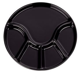 Kela Fondue tallerken keramikk 21,5x2 cm svart