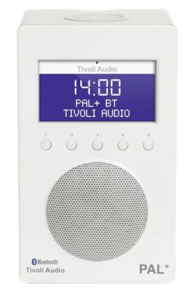 Tivoli Audio Pal + BT radio hvit/hvit 9,9x12x20 cm